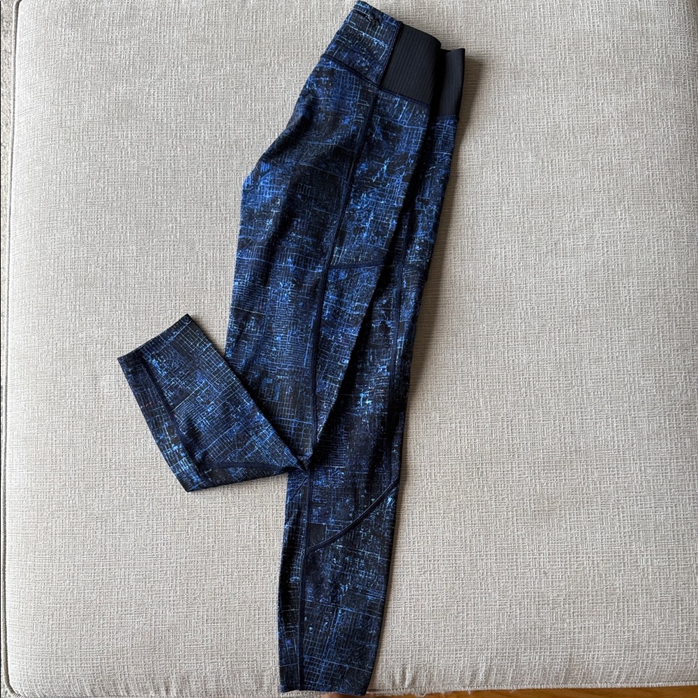 lululemon athletica Blue Patterned Leggings